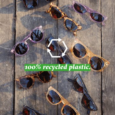 100% recycled plastic sunglasses